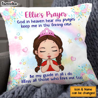 Personalized Gift For Granddaughter's Christian Prayer Pillow 27651 thumb 1