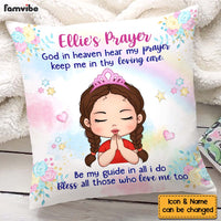 Personalized Gift For Granddaughter's Christian Prayer Pillow 27651 thumb 1