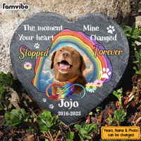 Personalized Gift For Pet Lover Memorial Heart Memorial Stone 27652 thumb 1