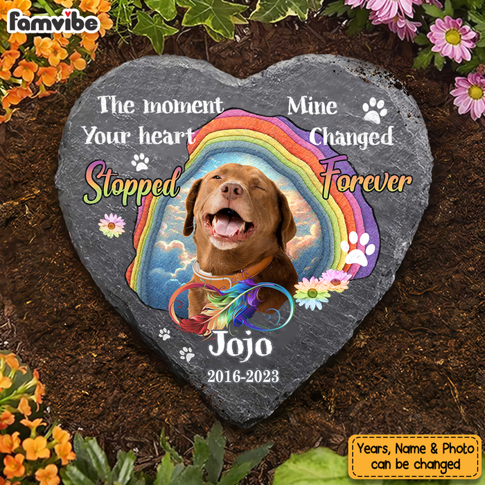 Personalized Gift For Pet Lover Memorial Heart Memorial Stone 27652 1