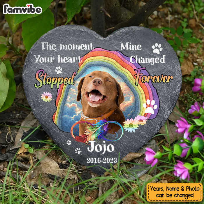 Personalized Gift For Pet Lover Memorial Heart Memorial Stone 27652 1