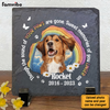 Personalized Gift For Pet Lover Paw Sound Square Memorial Stone 27654 1
