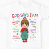 Personalized Birthday Gift For Granddaughter God Says I Am Kid T Shirt 27655 1