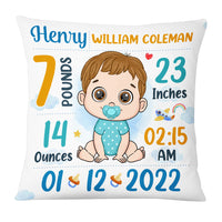 Personalized Gift For Newborn Baby Birth Announcement Pillow 27658 thumb 1