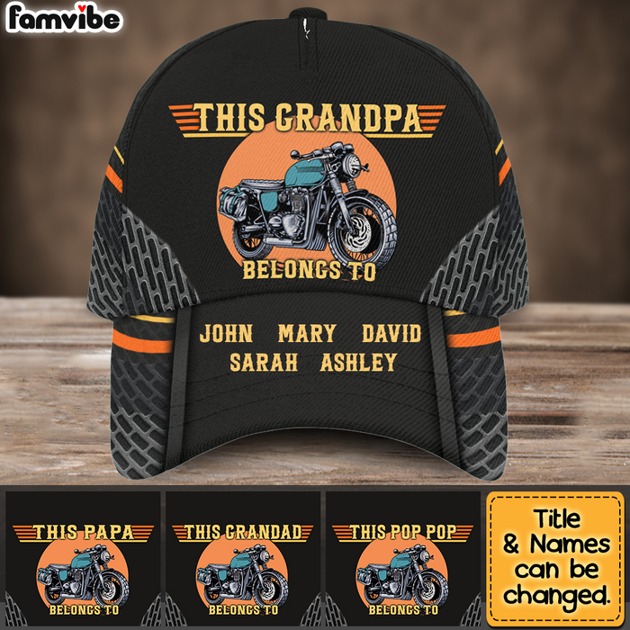 Personalized Gift For Grandpa Motorcycle This Grandpa Belongs To Cap 27660 1