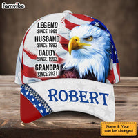 Personalized Gift For Grandpa Eagle Legend Husband Daddy Grandpa Cap 27662 thumb 1