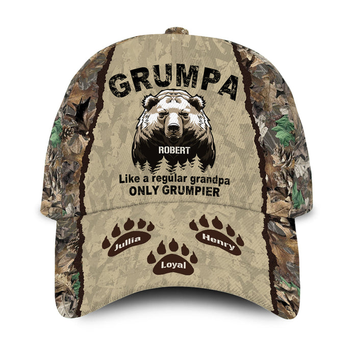 Personalized Gift For Grandpa Grumpa Bear Cap 27663 1