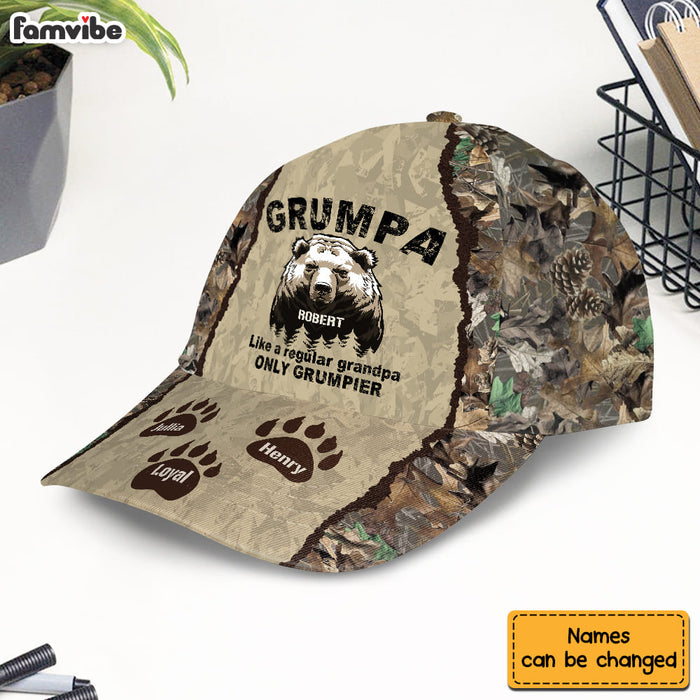 Personalized Gift For Grandpa Grumpa Bear Cap 27663 1