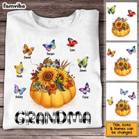 Personalized Gift For Grandma Fall Pumpkin Butterflies Shirt - Hoodie - Sweatshirt 27664 thumb 1