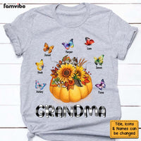 Personalized Gift For Grandma Fall Pumpkin Butterflies Shirt - Hoodie - Sweatshirt 27664 thumb 1