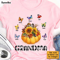 Personalized Gift For Grandma Fall Pumpkin Butterflies Shirt - Hoodie - Sweatshirt 27664 thumb 1