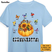 Personalized Gift For Grandma Fall Pumpkin Butterflies Shirt - Hoodie - Sweatshirt 27664 thumb 1