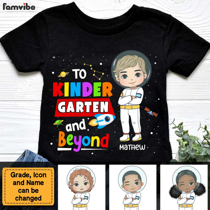 Personalized Gift For Grandson Back To School Astronaut Kid T Shirt 27672 1