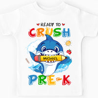 Personalized Back To School Gift For Grandson Cute Shark Kid T Shirt 27676 thumb 1