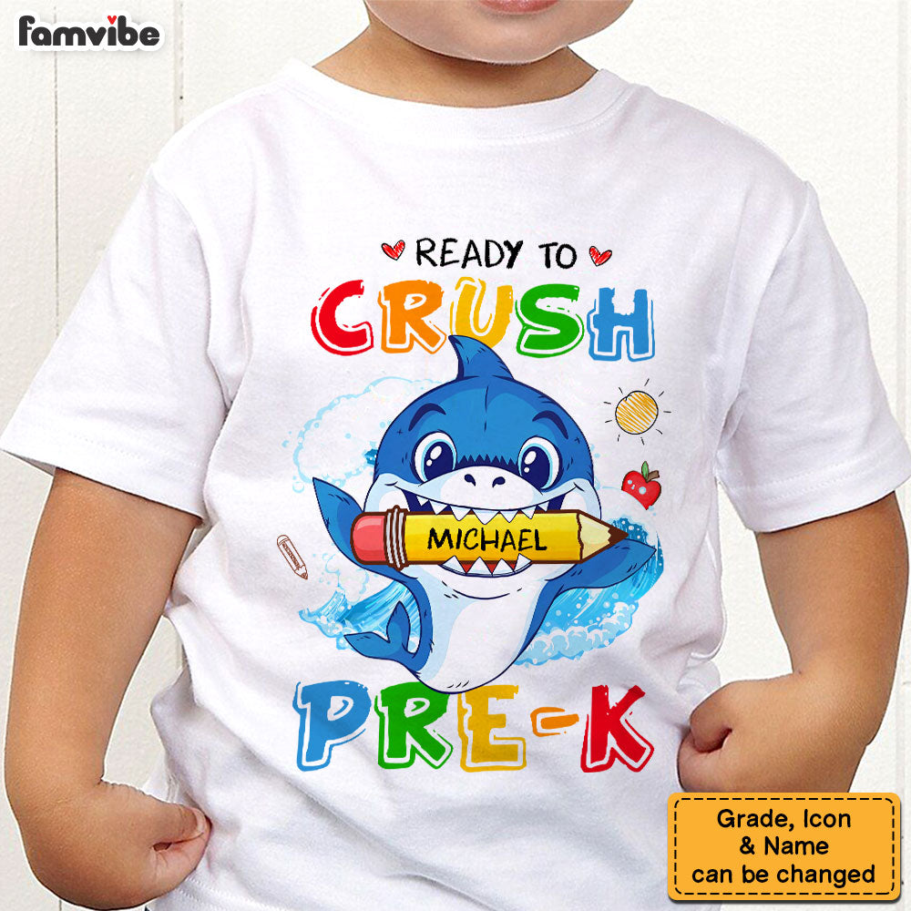 Personalized Back To School Gift For Grandson Cute Shark Kid T Shirt 27676 Mockup 2