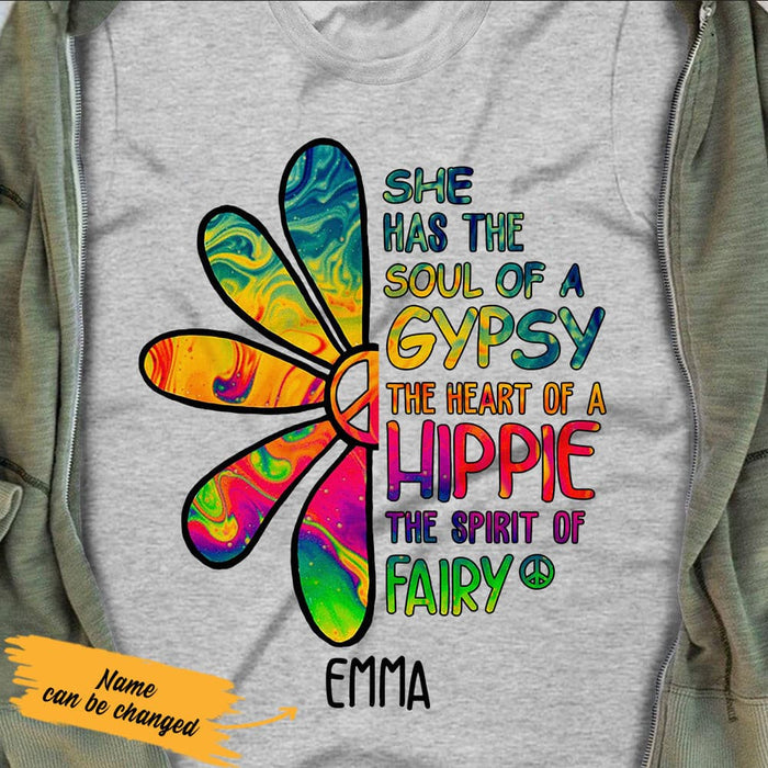 Personalized Hippie White T Shirt JN173 67O36 1