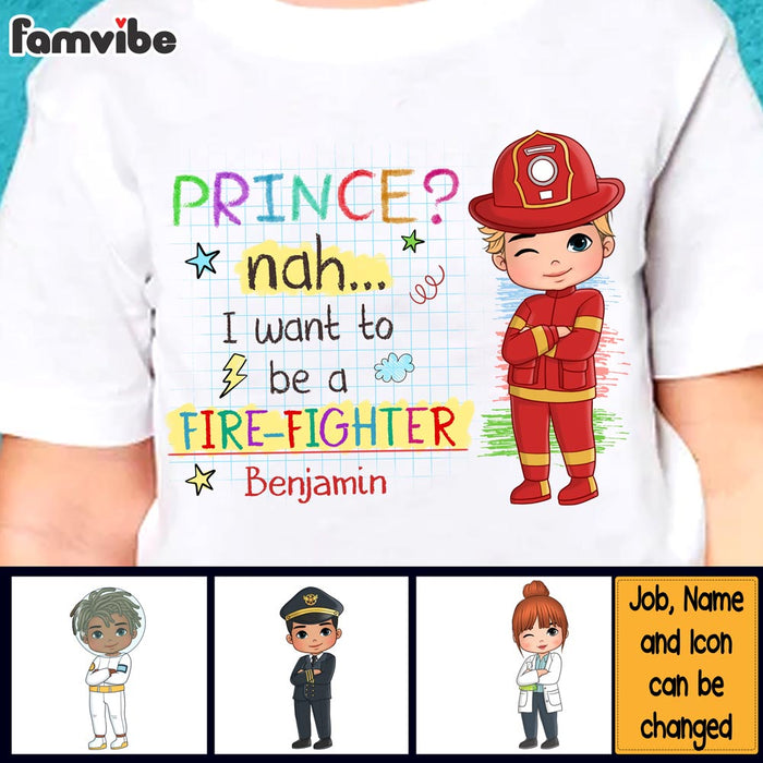 Personalized Birthday Gift For Grandson Dream Job Kid T Shirt 27679 1