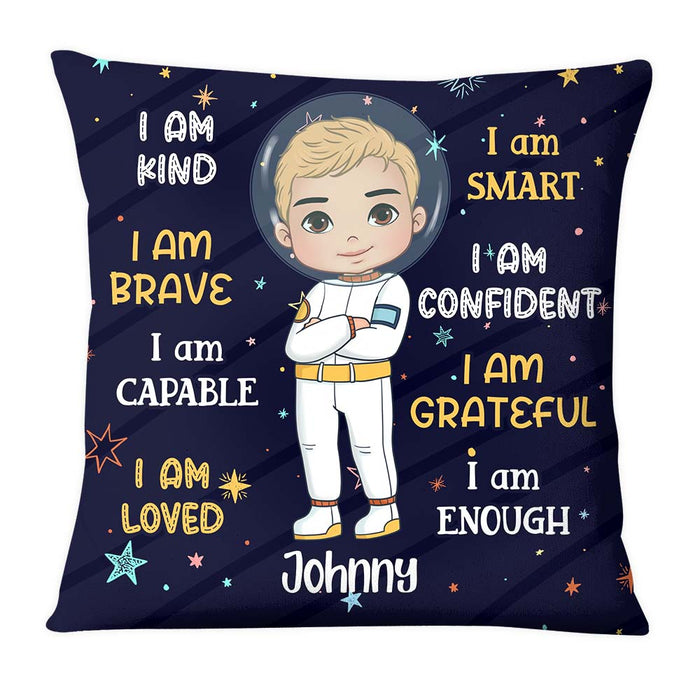 Personalized Gift For Grandson Astronaut I Am Kind Pillow 27680 1