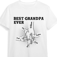 Personalized Gift For Grandpa Hand Shirt - Hoodie - Sweatshirt 27685 thumb 1