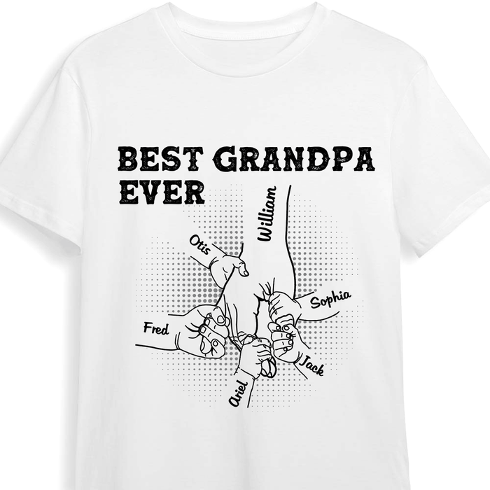Personalized Gift For Grandpa Hand Shirt - Hoodie - Sweatshirt 27685 1