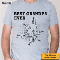 Personalized Gift For Grandpa Hand Shirt - Hoodie - Sweatshirt 27685 thumb 1