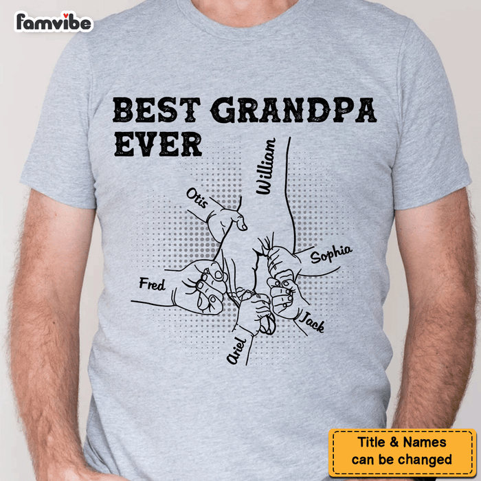 Personalized Gift For Grandpa Hand Shirt - Hoodie - Sweatshirt 27685 1