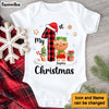 Personalized Gift For Baby Customizable First Christmas Cookies Baby Onesie 27687 1