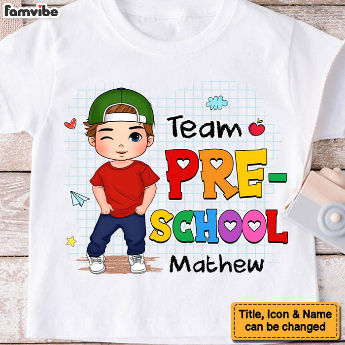 Personalized Back To School Gift For Grandson Team Grades Kid T Shirt 27688 1