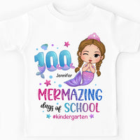 Personalized Gift For Granddaughter Mermazing Days Of School Kid T Shirt 27689 thumb 1