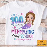 Personalized Gift For Granddaughter Mermazing Days Of School Kid T Shirt 27689 thumb 1