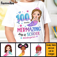 Personalized Gift For Granddaughter Mermazing Days Of School Kid T Shirt 27689 thumb 1