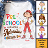 Personalized Back To School Gift For Grandson And So The Adventure Begins Kid T Shirt 27691 1