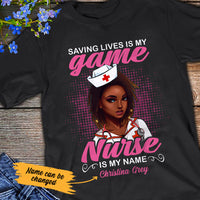 Personalized BWA Nurse My Game T Shirt AG111 26O53 thumb 1