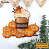 Personalized Autumn Fall Gift For Grandma Pumpkin Spice Latte Wood Sign 27693 1