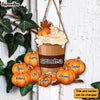 Personalized Autumn Fall Gift For Grandma Pumpkin Spice Latte Wood Sign 27693 1