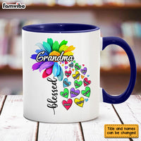 Personalized Gift For Grandma Nana Heart Flower Mug 27694 thumb 1