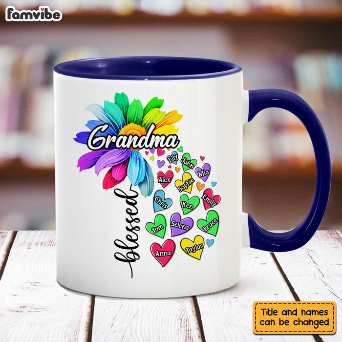 Personalized Gift For Grandma Nana Heart Flower Mug 27694 1