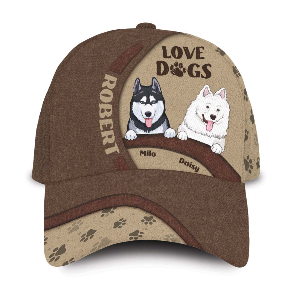 Personalized Gift Customizable Dogs Icon Love Dogs Cap 27696 Primary Mockup
