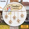Personalized Gift For Grandma Bird House Round Wood Sign 27699 1