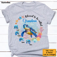 Personalized Gift For Grandma Blessed To Be Called Sea Turtle Shirt - Hoodie - Sweatshirt 27700 thumb 1