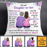 Personalized Gift For Daughter-in-Law You Are My Daughter-in-Heart Pillow 27702 thumb 1
