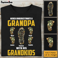 Personalized Gift For Grandpa Never Underestimate Shirt - Hoodie - Sweatshirt 27708 thumb 1