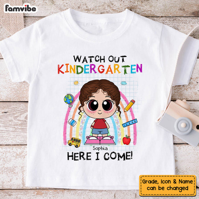 Personalized Gift For Granddaughter Back To School First Day Of School Kid T Shirt 27718 1