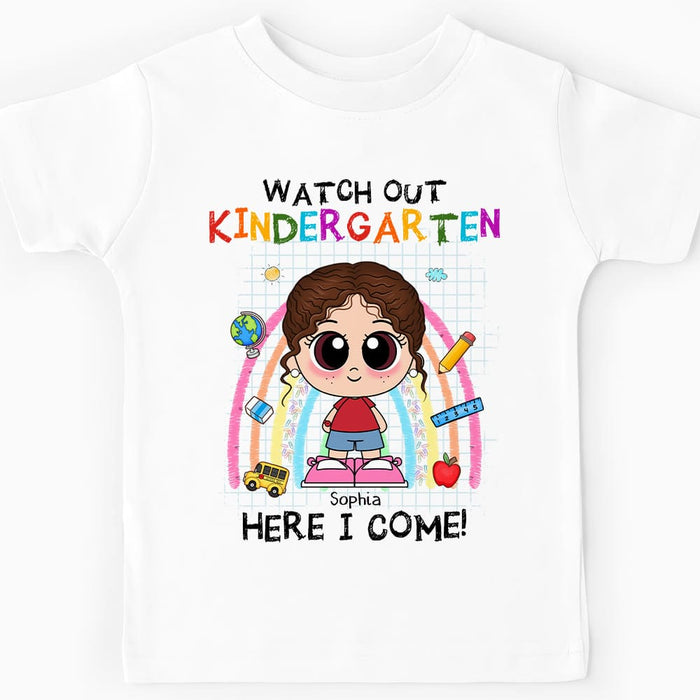 Personalized Gift For Granddaughter Back To School First Day Of School Kid T Shirt 27718 1