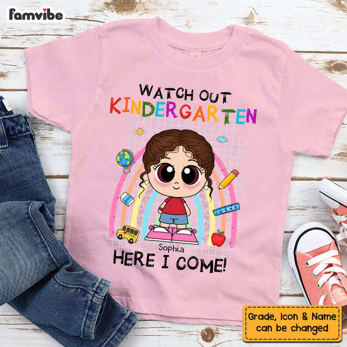 Personalized Gift For Granddaughter Back To School First Day Of School Kid T Shirt 27718 1