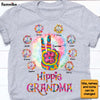 Personalized Gift For Grandma Floral Hippie Peace Sign Shirt - Hoodie - Sweatshirt 27719 1