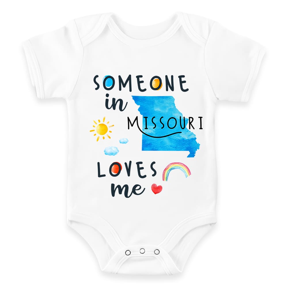 Personalized Gift For Newborn Baby Shower Custom States Baby Onesie 27720 Primary Mockup