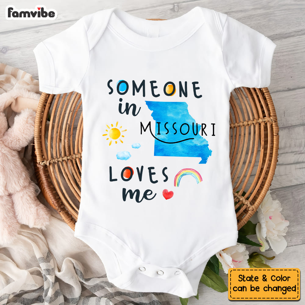 Personalized Gift For Newborn Baby Shower Custom States Baby Onesie 27720 Primary Mockup