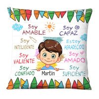 Personalized Gift For Grandson Spanish Soy Amable Pillow 27722 thumb 1