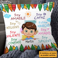 Personalized Gift For Grandson Spanish Soy Amable Pillow 27722 thumb 1